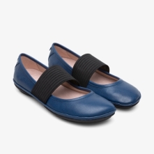 Camper Dark Blue Ballerinas Womens - Right Online Ireland | ZKYUM4036